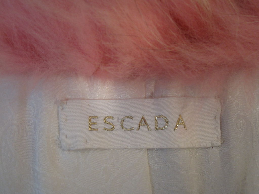 Escada 2008 Incredible Pink and Tan Fox Coat with Tails! 5