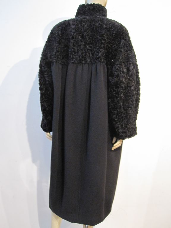 Fendi Ribbon and Chenille  Embellished Wool Smock Coat 1