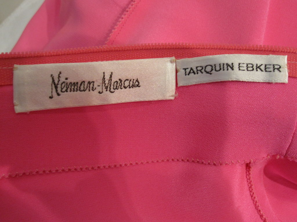 Tarquin Ebker Pink Crepe Cocktail Dress w/ Empire Style 3