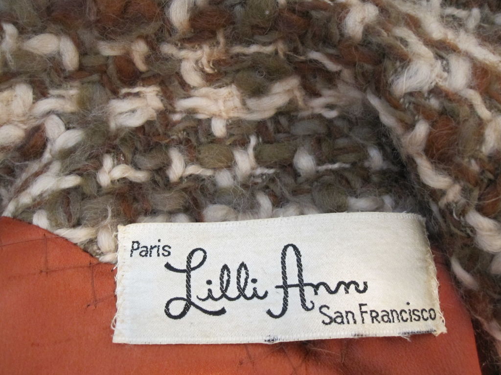 Lilli Ann 50s Wool Tweed Car Coat 3