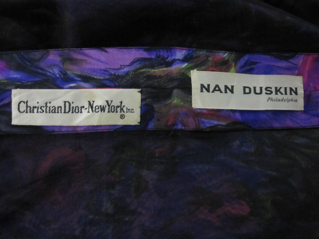 Christian Dior - Robe fourreau et veste en soie à imprimé floral, années 60 en vente 5