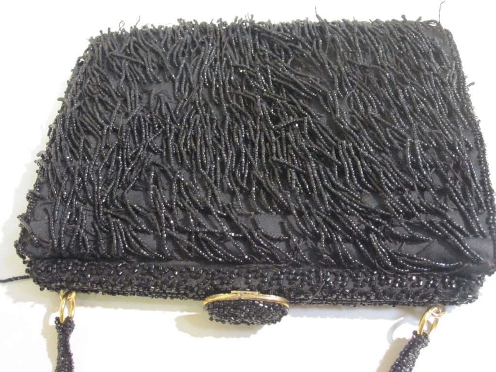 black bead bag