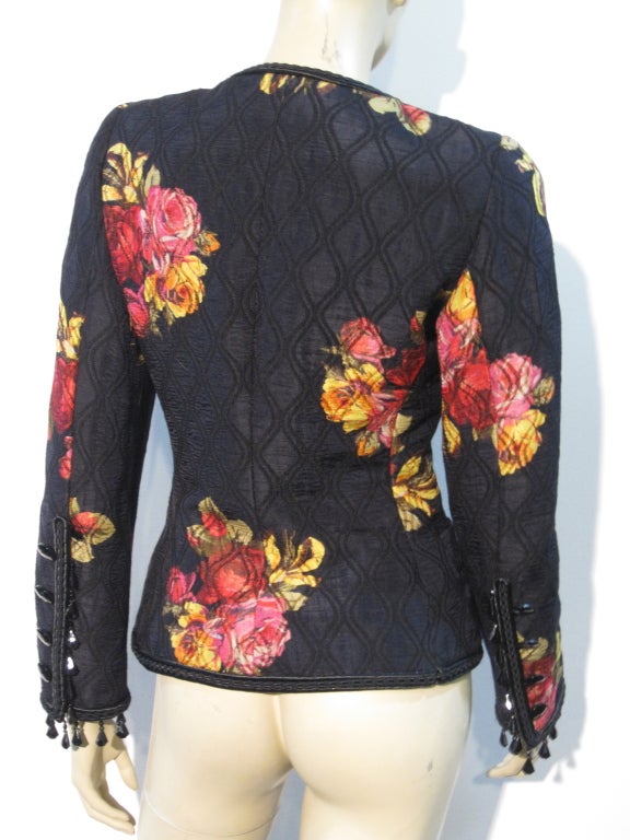 Amen Wardy amen wardy 80s floral brocade evening jacket with beading at 1stdibs Amen Wardy amen wardy 80s floral brocade evening jacket with beading at 1stdibs