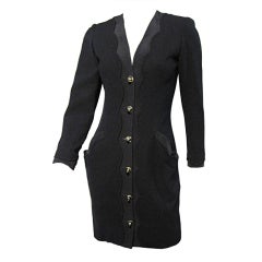 Ungaro 80s Button-Up Coat Dress