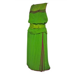 James Galanos 70s Silk Chiffon 2-Piece Set w/ Finished Layers 9
