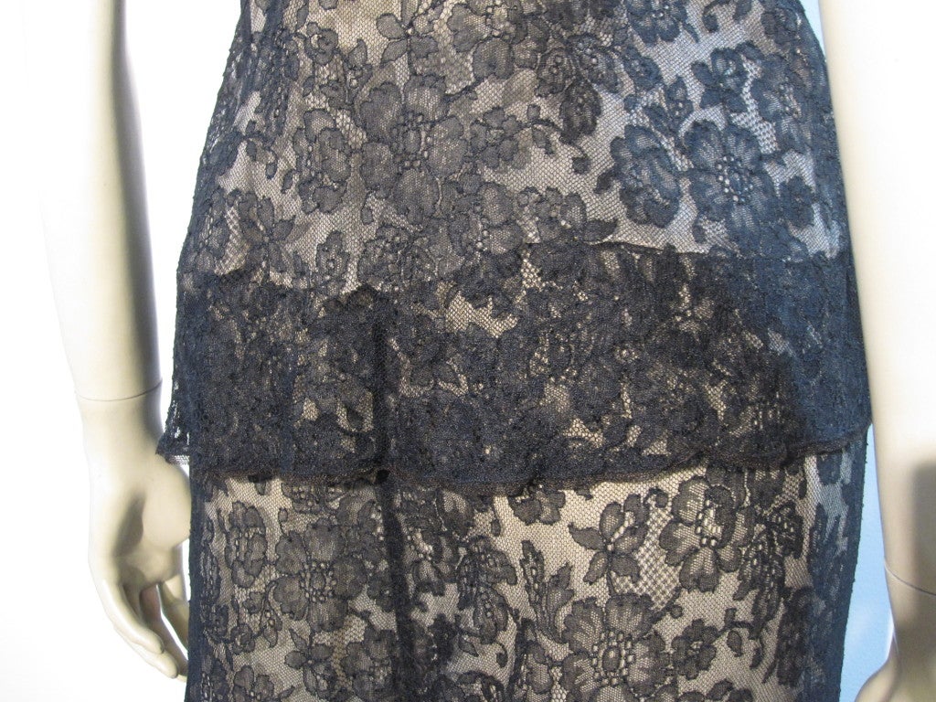 1920s Silk Lace Pajama Set--Lined with Trim 3