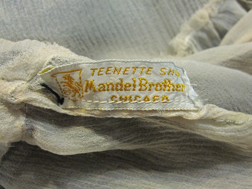 1920s Silk Lace Pajama Set--Lined with Trim 4