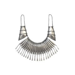 Hammered Coin Silver Tribal Collar