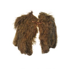 30s Mocha Ostrich Feather Capelet 11