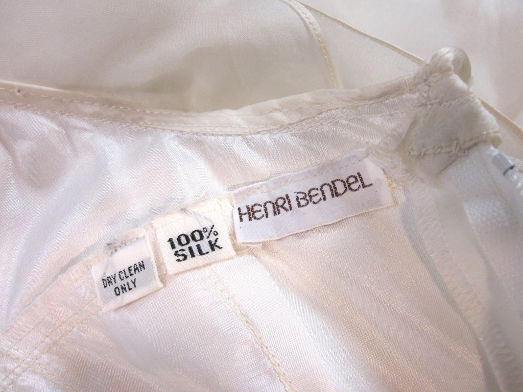 Henri Bendel Silk Gazar Ruffled Dress with Deep Decollatage 4