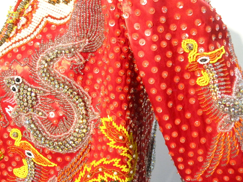 Saks Fifth Avenue 60s Chinese Style Beaded Jacket by Eva Haynal 4