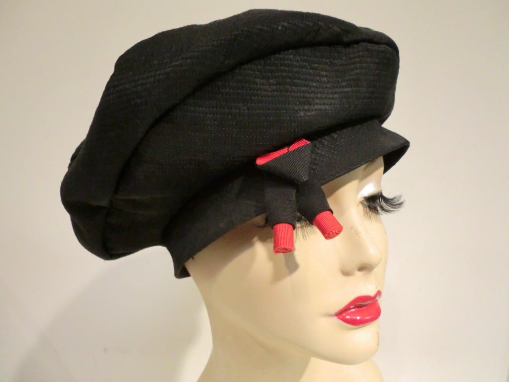 Delightful and whimsical, this 1950's Schiaparelli Hat is sure to be a wonderful addition to your collection.