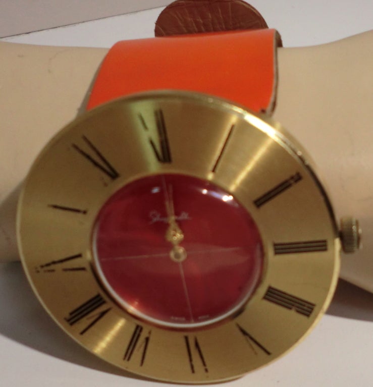 House of Schiaparelli Neon Orange Wristwatch 2