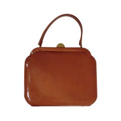 Vintage 60s Sienna Patent Handbag