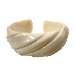 1970's Swirl Bone Cuff