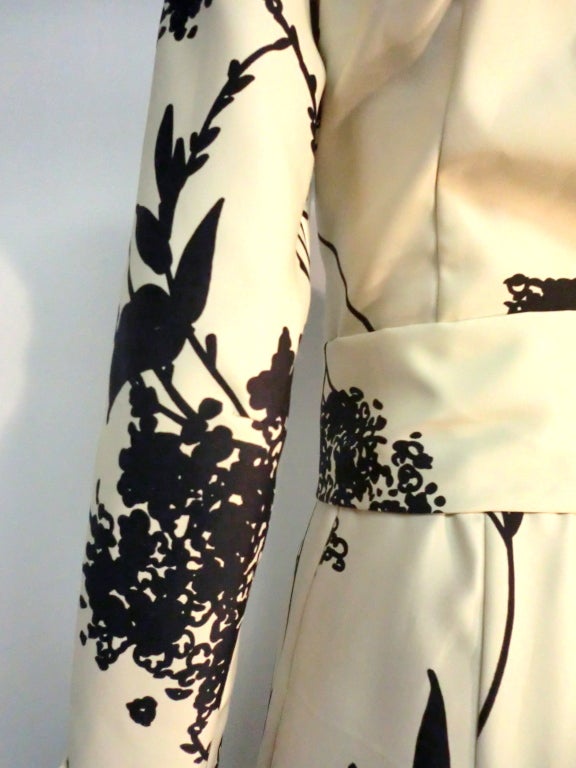 Tori Richard Hawaiian Bold Black/White Floral Print Pantsuit 2