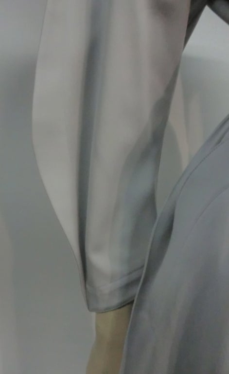 Thierry Mugler Futuristic Silver Wool Gabardine Jumpsuit 2
