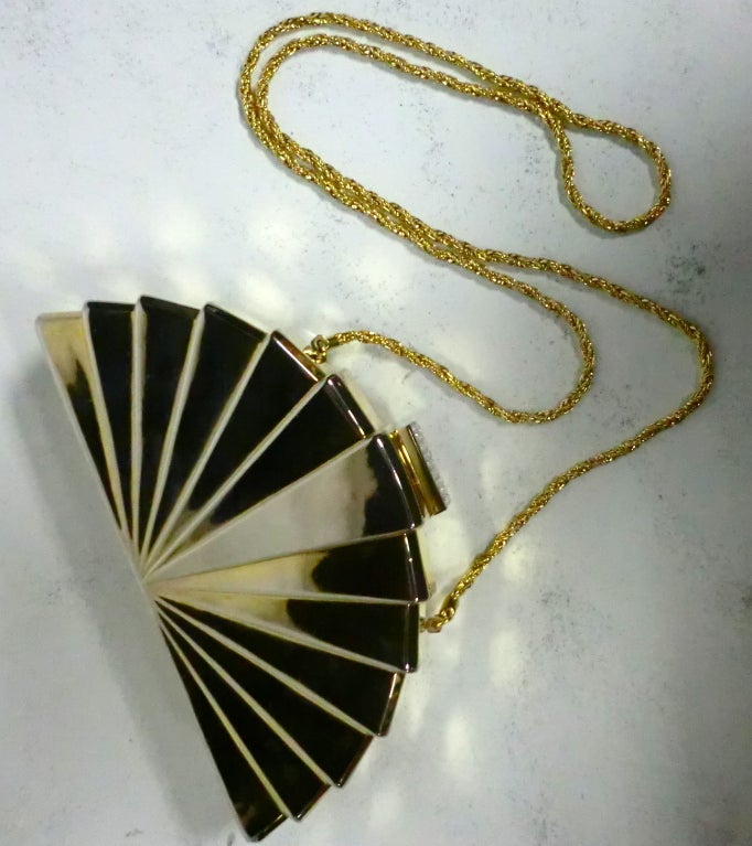 gold fan bag