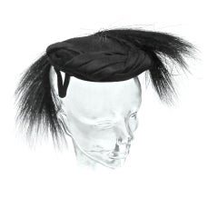Luci Puci 50s Dramatic Double Feather Spray Hat