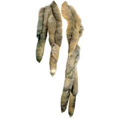 Vintage 70s Extravagant Multiple Natural Fox Fling