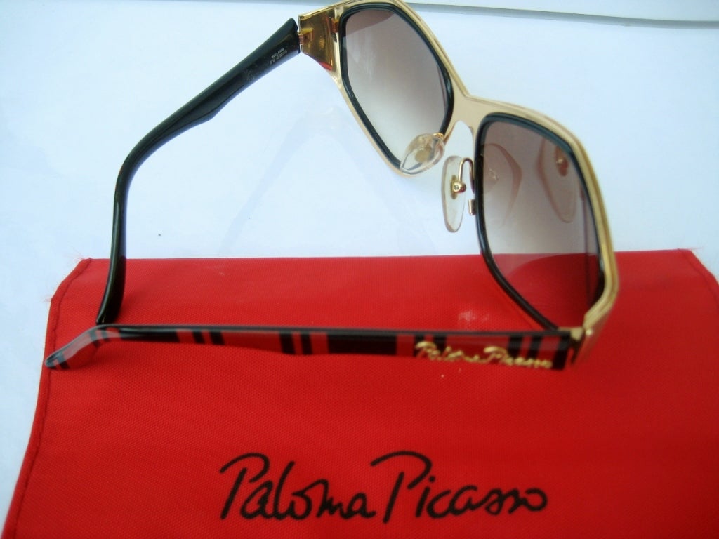 1980's Paloma Picasso Cubist Sunglasses 1