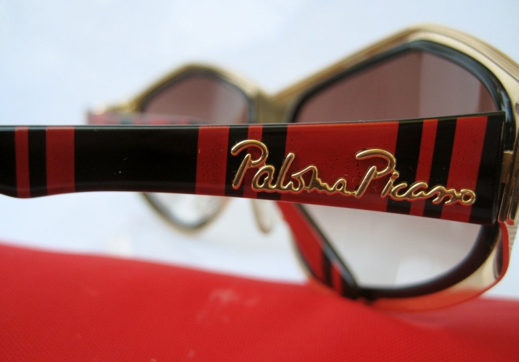 1980's Paloma Picasso Cubist Sunglasses 2