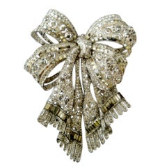 1940's Exceptional & Large Bow Brooch