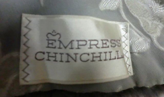 50s Empress Chinchilla Stole w/ Pockets 3