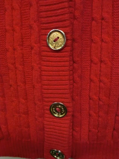 celine red sweater