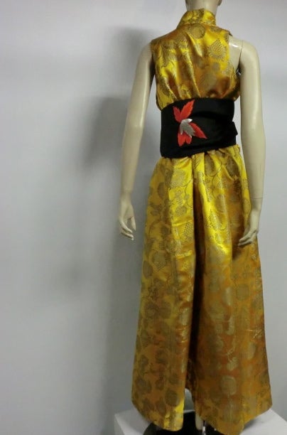 1920s Chinese Jacquard Silk Robe 3