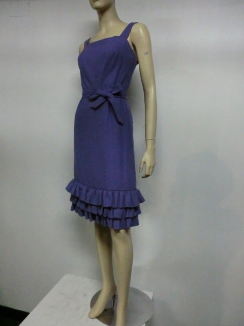 Women's Paul Whitney 50s Structured Wool Cocktail Dress
