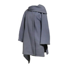 Claude Montana Lilac Mohair Coat with Scarf