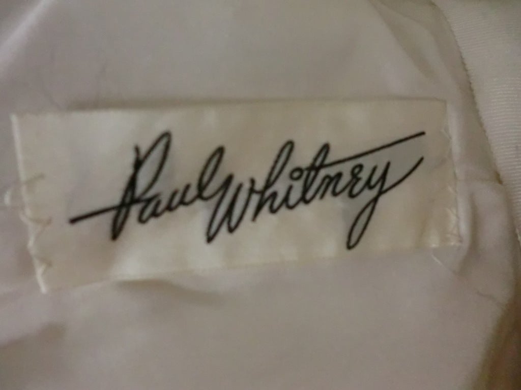 Paul Whitney 50s Silk Shantung Cocktail Dress w/ Super Structure 7