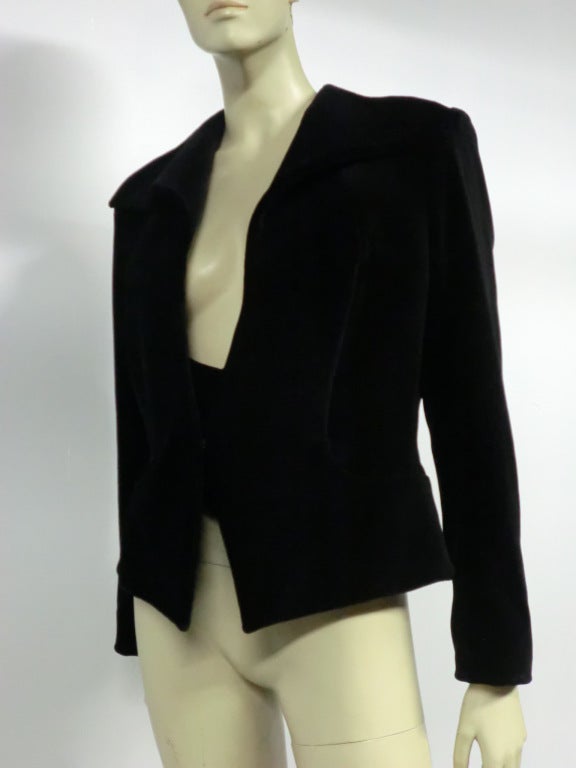 Vivianne Westwood Couture Velvet Jacket w/ built-in Vest at 1stDibs