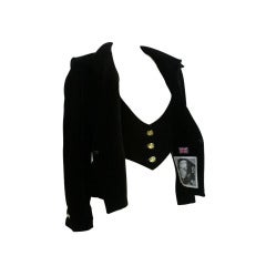 Vintage Vivianne Westwood Couture Velvet Jacket w/ built-in Vest