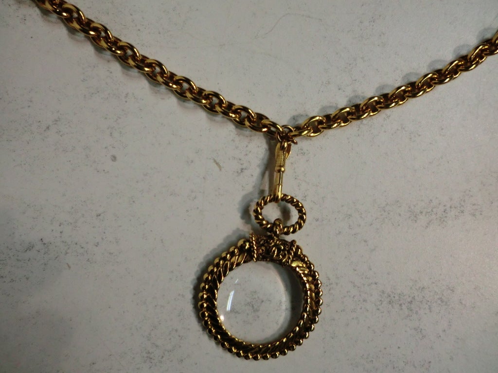 Chanel 80s Monocle with Gold-Tone Chain 1