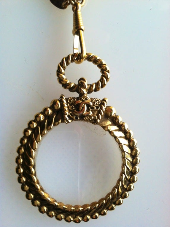 Chanel 80s Monocle with Gold-Tone Chain 2