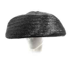 Vernier "Chipped Straw" Glossy 1950s Hat