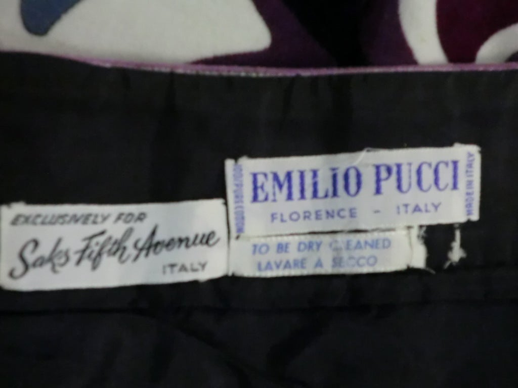 Emilio Pucci 60s Cotton Velveteen Mini in Mod A-Line 5