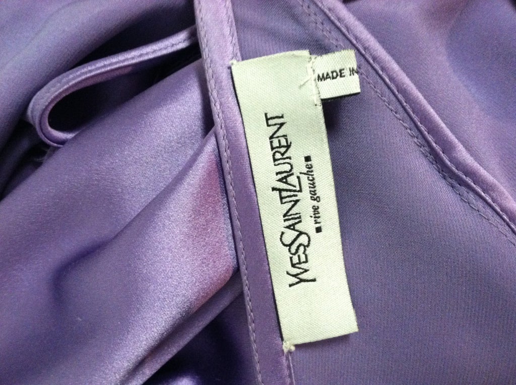 Tom Ford for Yves Saint Laurent Lavender Bias Silk Satin Gown 3