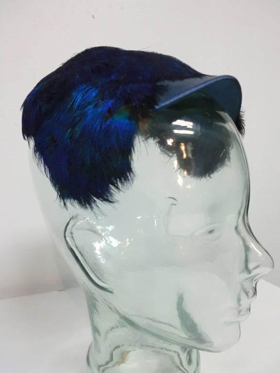peacock feather hats
