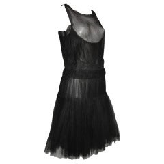 Chanel "Gatsby" Style Tulle Illusion Cocktail Dress 12