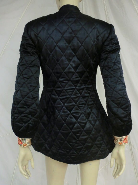 quilted silk jacket