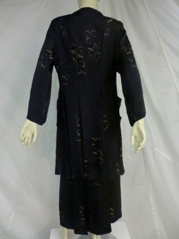 1940's 3-Piece Pajama and Smoking Jacket Ensemble 4