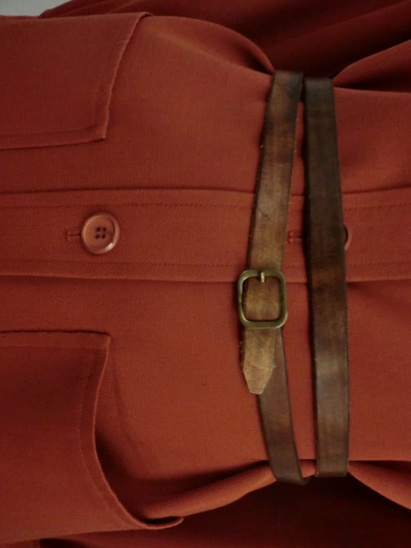 Yves Saint Laurent 1970's Suit in Wool Gabardine 2
