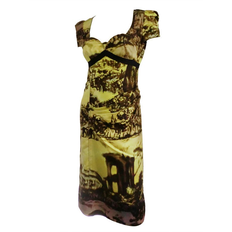 Prada "Roman Countryside Toile" Print Dress