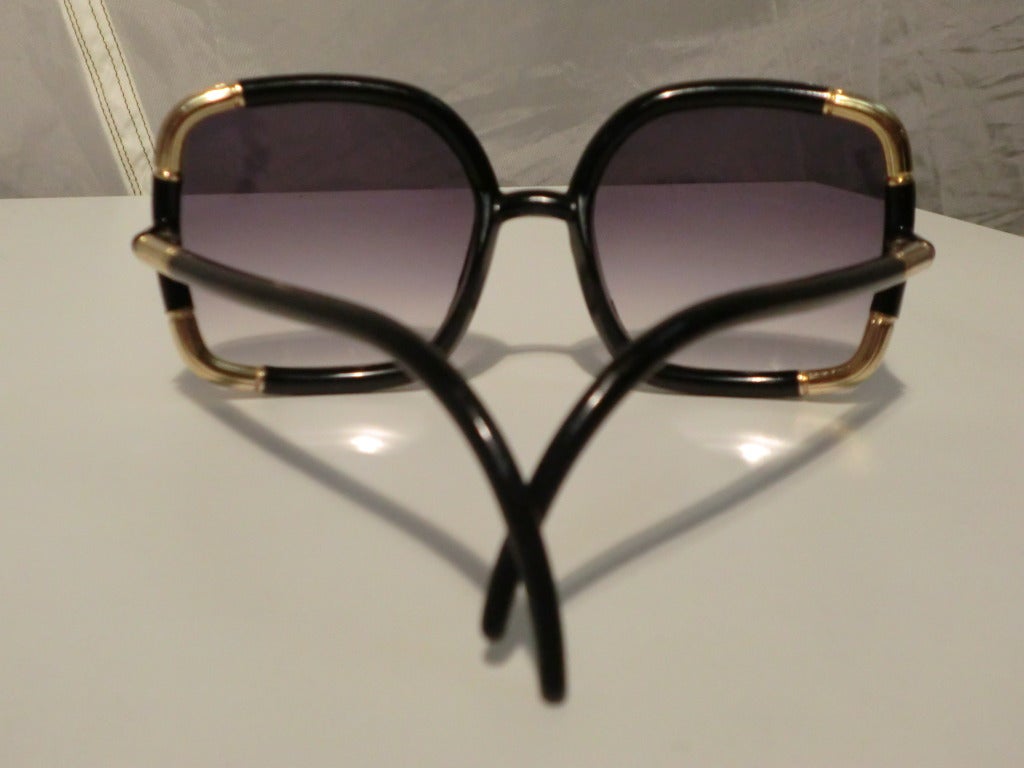 1980s French Sunglasses with Metal Trim In New Condition In Gresham, OR
