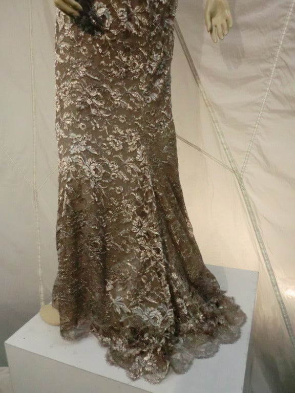 calvin klein metallic dress