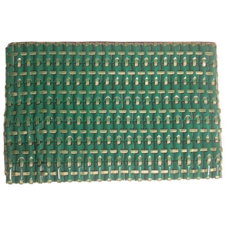 1940s Kelly Green Plastiflex Clutch