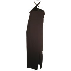 1990s Tom Ford for Gucci Leather Harness Gown 7